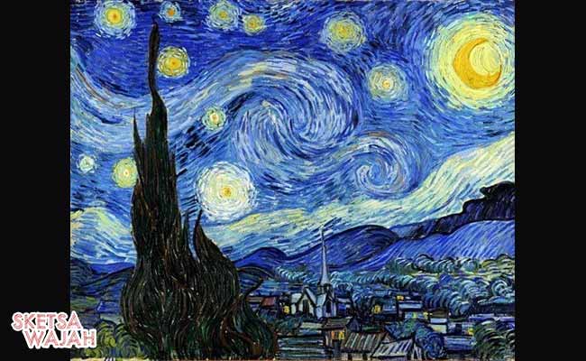 Lukisan The Starry Night buatan Vincent van Gogh