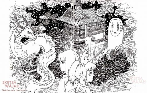 Manga Detail Pen Drawing Ade Novitasari 2