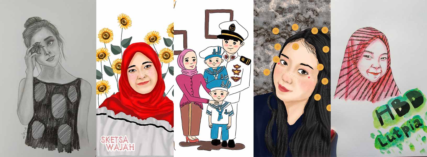 Karya Chianty Putri sketcher Sketsa Wajah