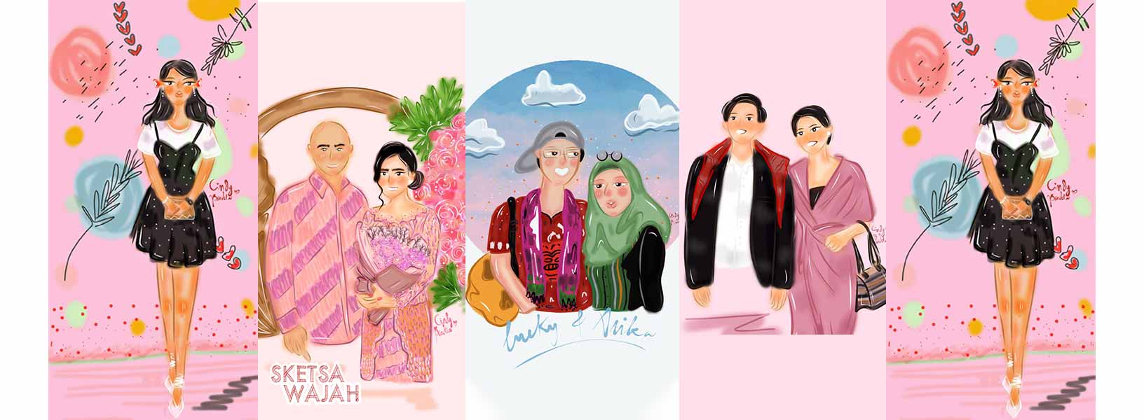 Karya Cindy Braveta sketcher Sketsa Wajah
