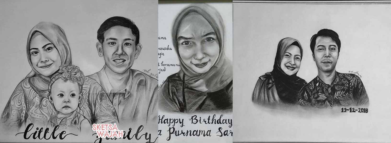 Karya Dhea Nurmala sketcher Sketsa Wajah