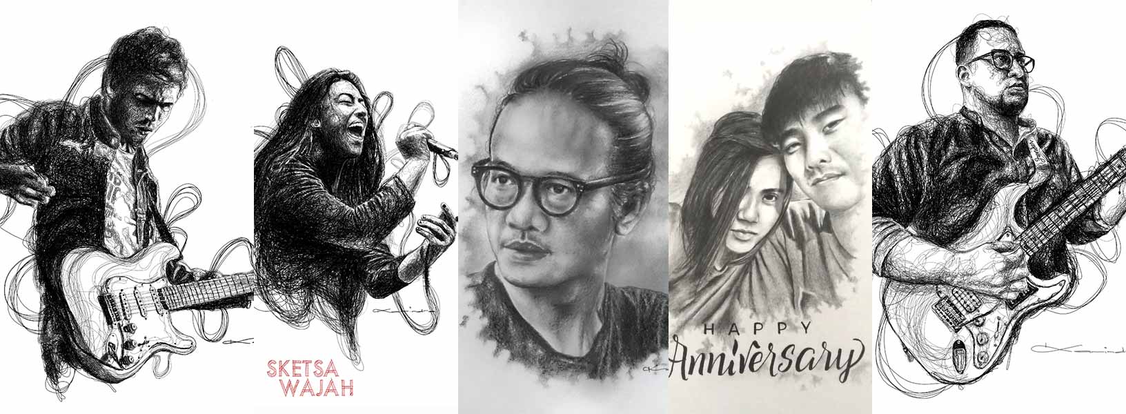 Karya Karindra Yudhanegara sketcher Sketsa Wajah
