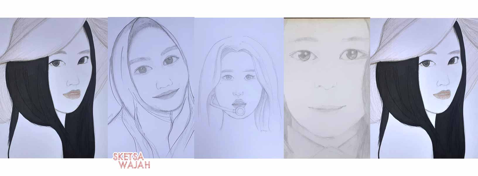 Karya Mercy Delzarini Hanafi sketcher Sketsa Wajah