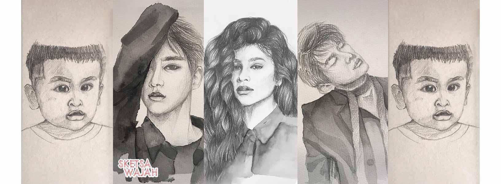 Karya Nabila Sajidah sketcher Sketsa Wajah