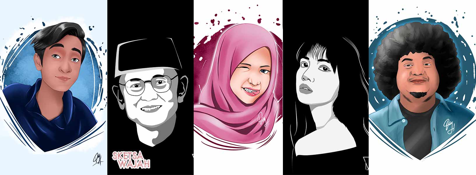 Karya Vicky Fajar sketcher Sketsa Wajah