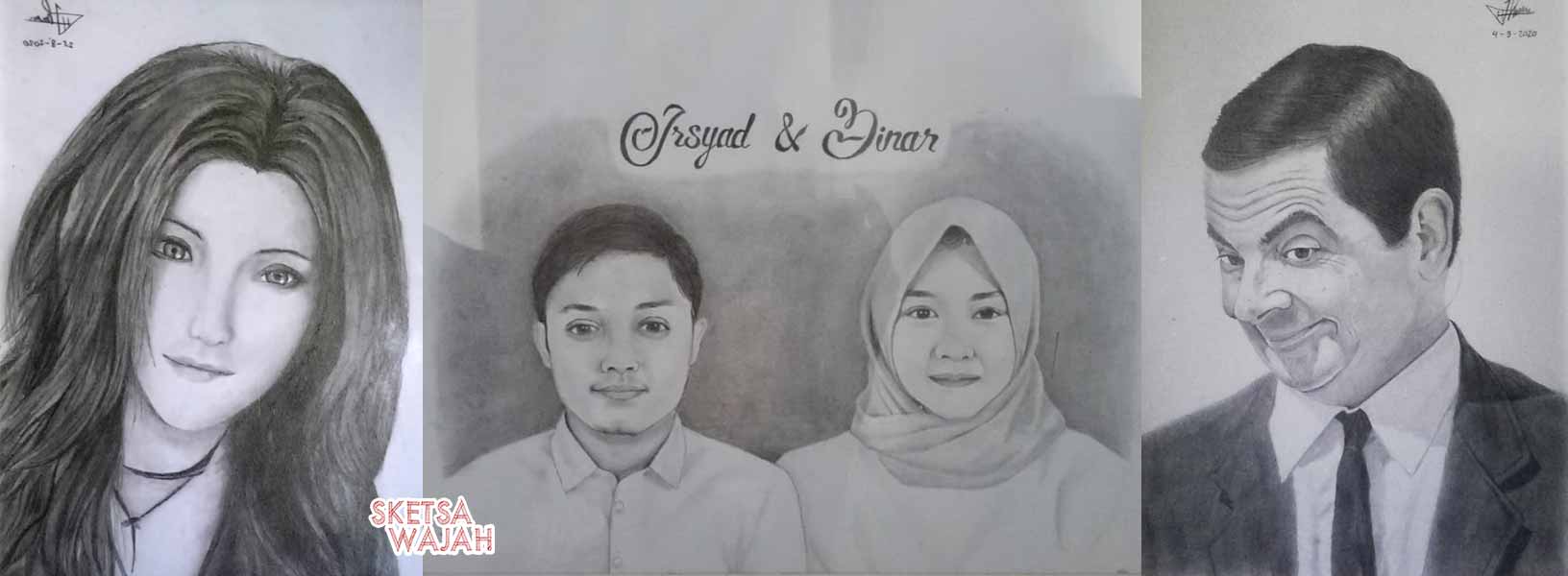 Karya Man's Art sketcher Sketsa Wajah
