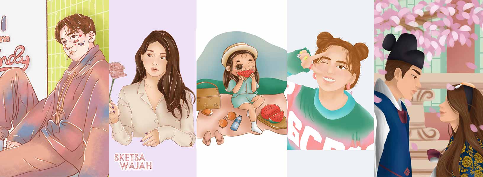 Karya Sharon Priscilla sketcher Sketsa Wajah
