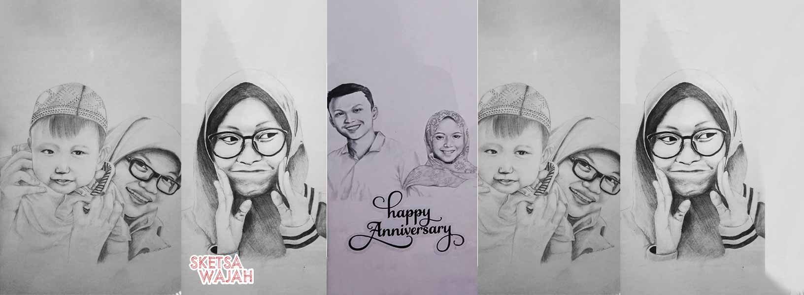 Karya Taufik Ismail sketcher Sketsa Wajah