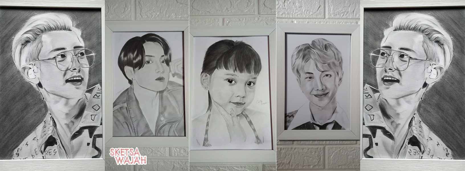 Karya An Nisa sketcher Sketsa Wajah