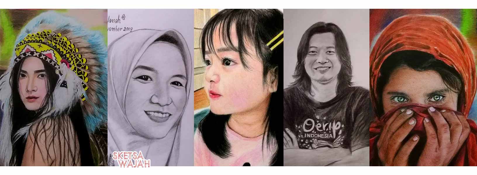 Karya Fatintania qn sketcher Sketsa Wajah